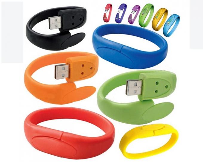 Standard USB 2.0 Bracelet Wristband USB Flash Drive Full Capacity